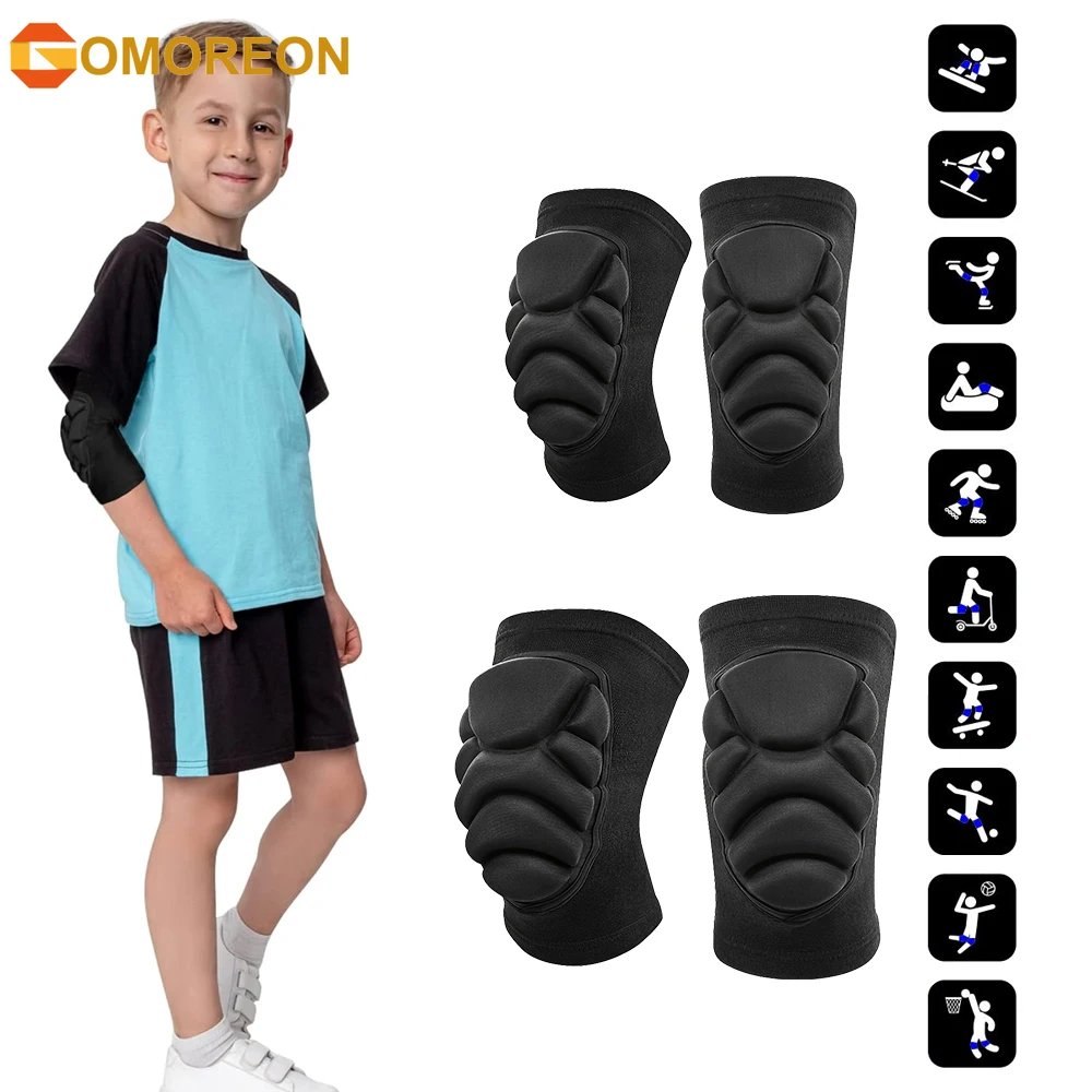 Cycling Protective Gear For Kids - وسادات الركبة والكوع للأطفال على شكل