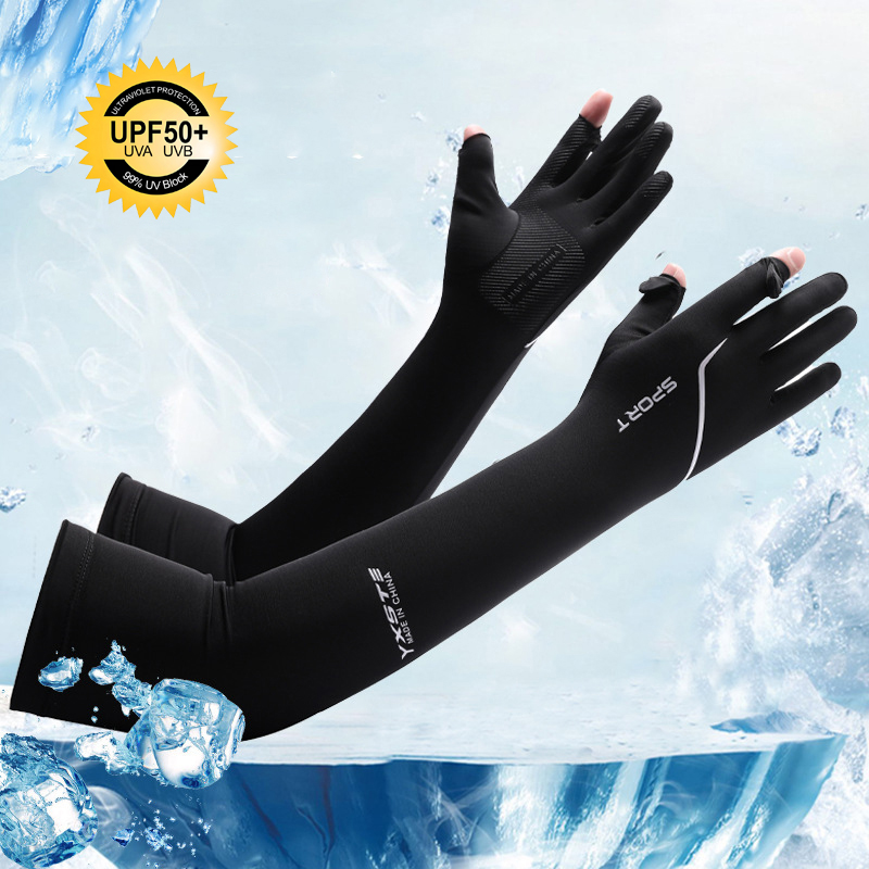 Cycling Glove - أكمام طويلة للحماية من الشمس للرجال،