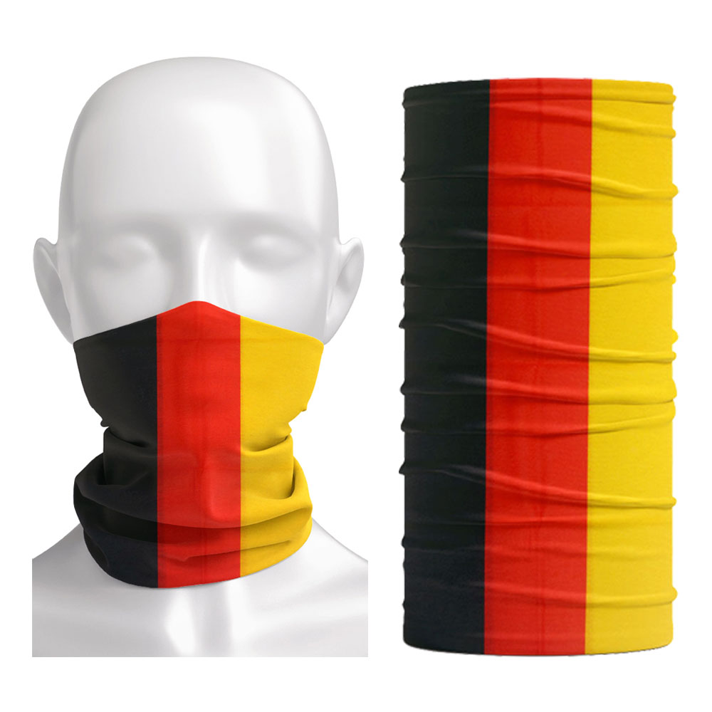 Cycling Gear Germany - غطاء رقبة بتصميم علم ألمانيا، غطاء