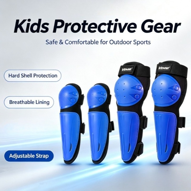 Cycling Protective Gear For Kids - معدات حماية للأطفال لركوب الدراجات النارية،