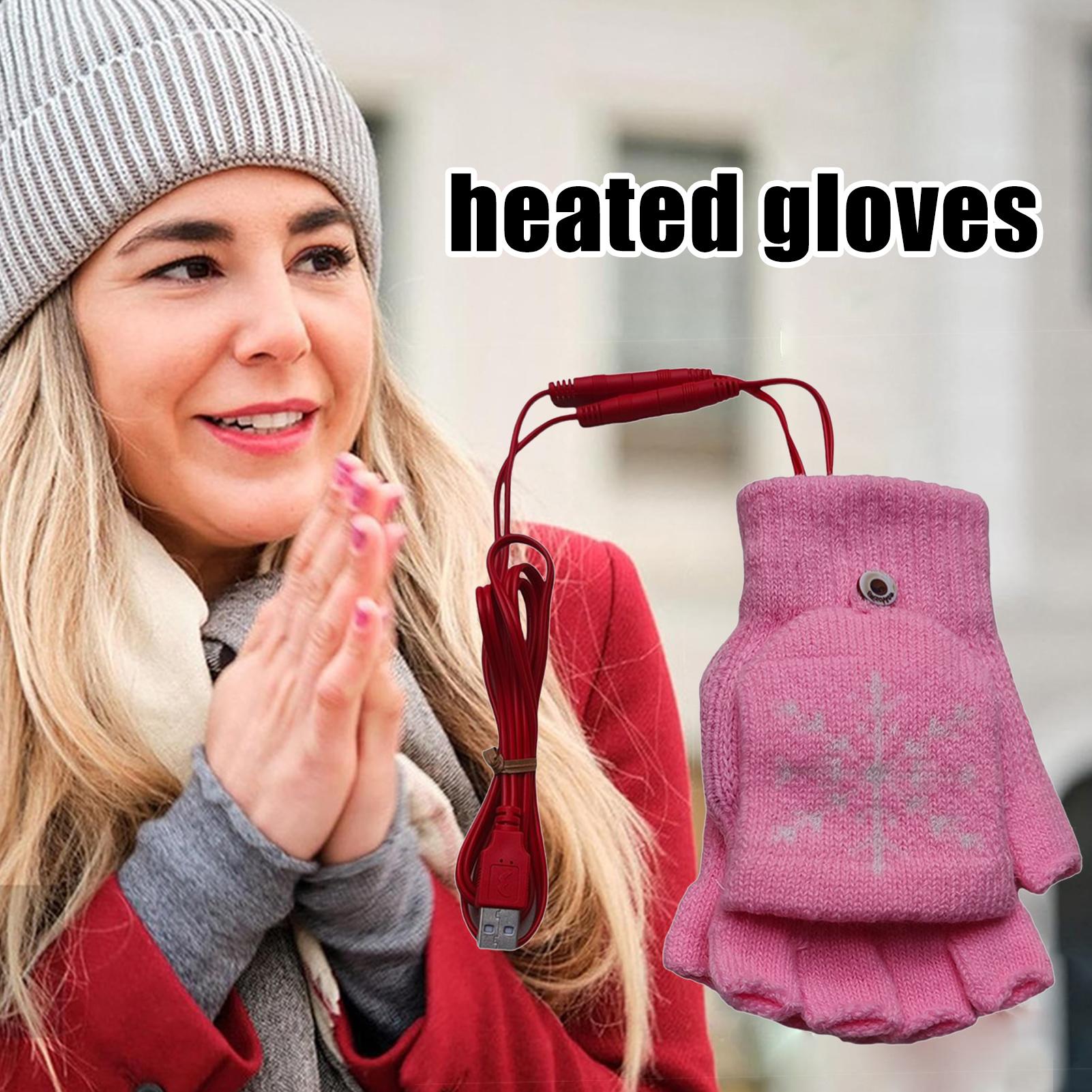 Cycling Hand Gear - قفازات ساخنة بدون أصابع USB قفازات