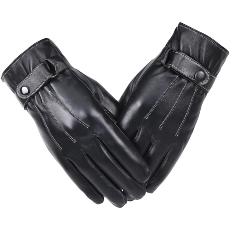 Cycling Hand Gear - قفازات رجالية من جلد البولي يوريثان
