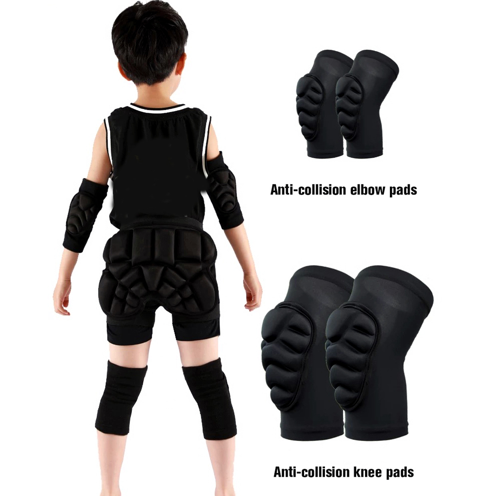 1 زوج أطفال منصات الركبة ووساد - مراجعة Cycling Protective Gear For Kids وسعره