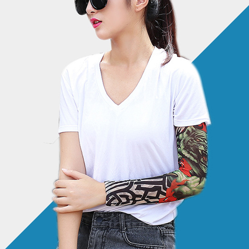 1 قطعة الصيف الوشم كم UV الشمس - مراجعة Cycling Glove وسعره