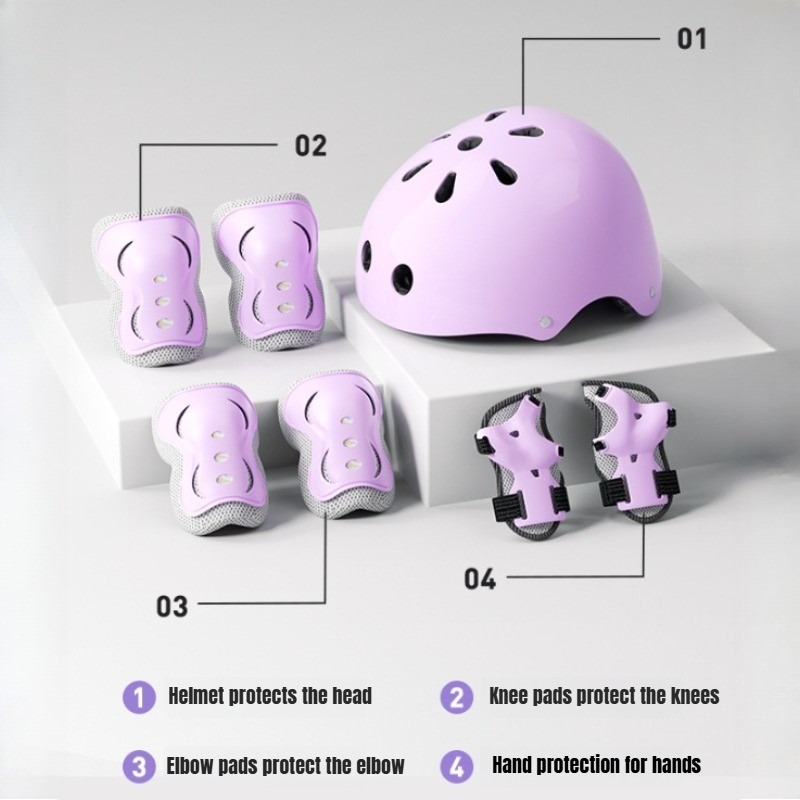 طقم حماية للأطفال من 3-10 سنوا - مراجعة Cycling Protective Gear For Kids وسعره
