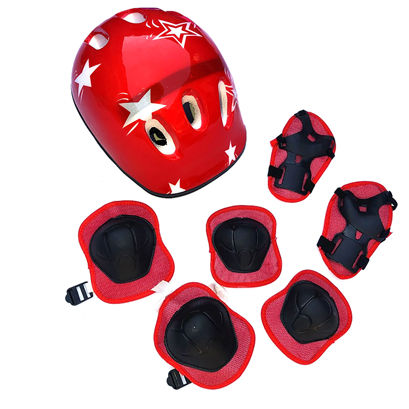 مجموعة جديدة من 7 قطع لحماية ا - مراجعة Cycling Protective Gear For Kids وسعره