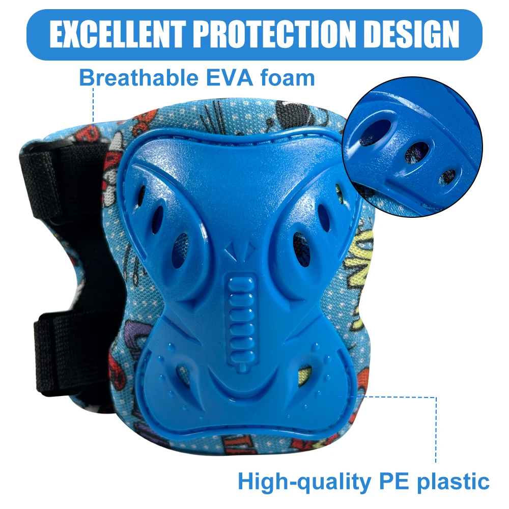 6 قطعة الاطفال 3-12 سنة الركبة - مراجعة Cycling Protective Gear For Kids وسعره