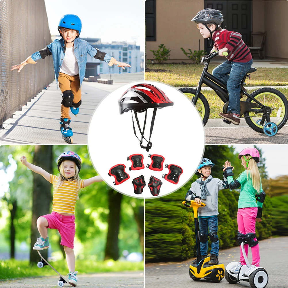 طقم حماية رياضي للدراجات مكون  - مراجعة Cycling Protective Gear For Kids وسعره