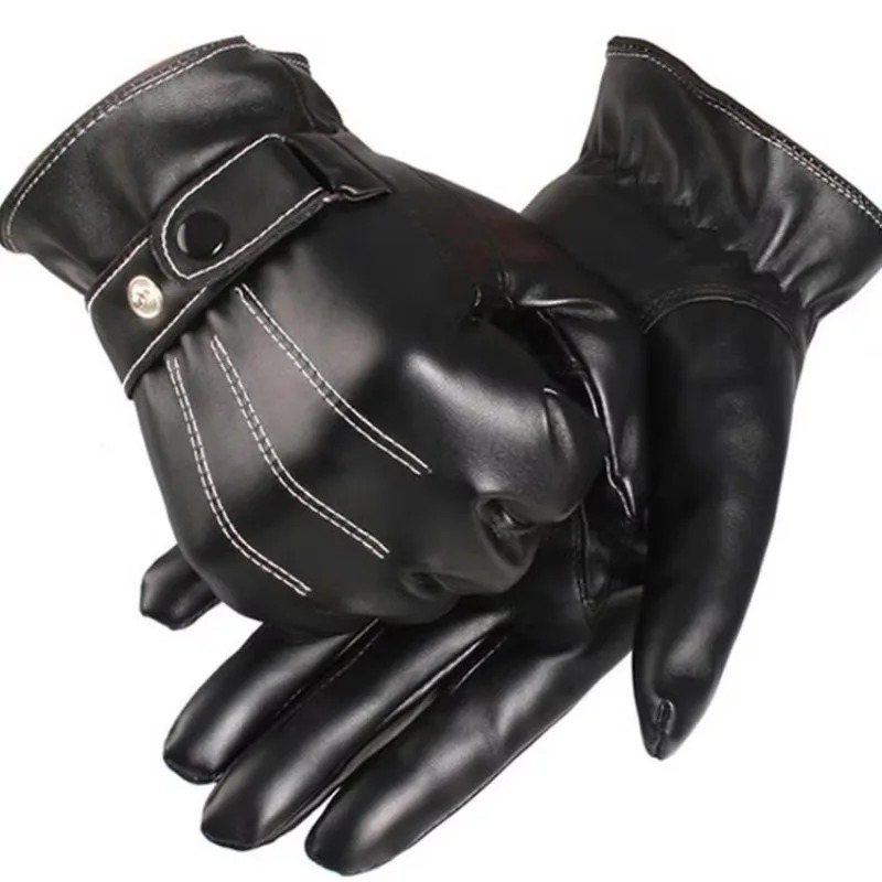 قفازات رجالية من جلد البولي يو - مراجعة Cycling Hand Gear وسعره